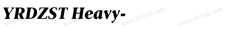 YRDZST Heavy字体转换
